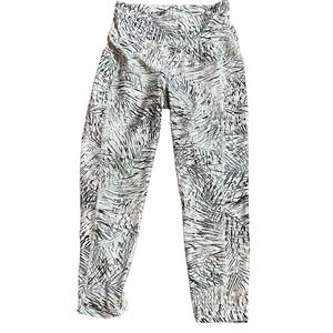 BALLY Multicolor Print w/Pockets 23" Yoga Pants High Waist Leggings Womens Small